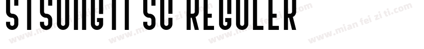 stsongti SC Reguler字体转换